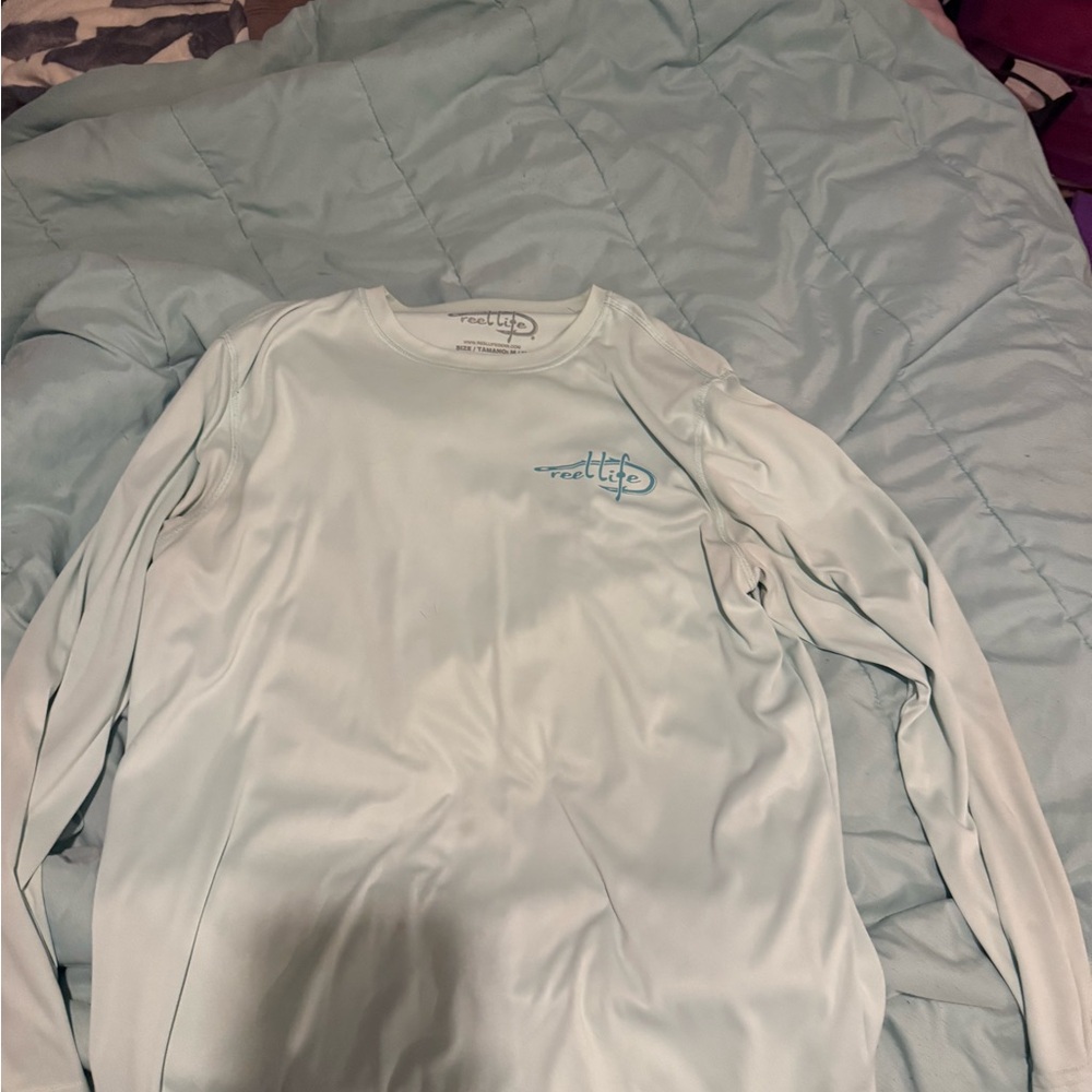 Reel Life Men's Long-Sleeve Performance Shirt - Light Mint